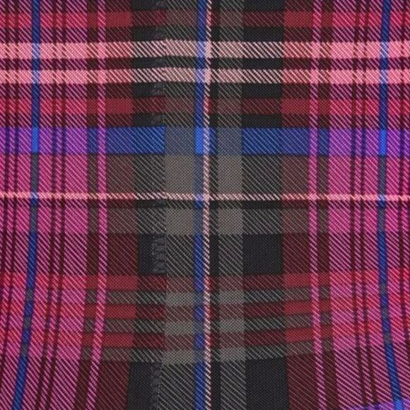 TORRID MINIβMesh Multi- Color Plaid Mock Neck Dress Plus Size 4X - Picture 7 of 14